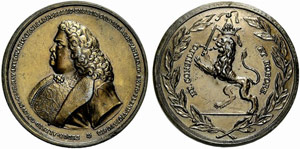 Bronze medal n. d. (1698). Count Feodor ... 