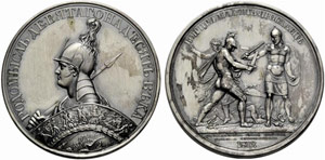 Silver medal 1812 (1835). From the Patriotic ... 