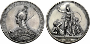 Silver medal 1813 (1836). From the Patriotic ... 