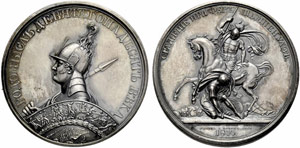 Silver medal 1814 (1836). From the Patriotic ... 