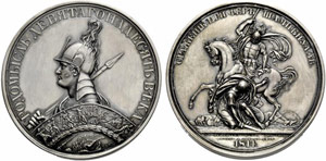 Silver medal 1814 (1836). From the Patriotic ... 