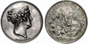Nicholas I, 1825-1855. Silver medal 1826. ... 