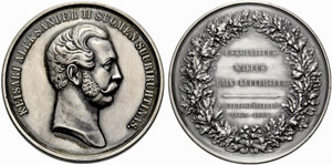 Silver medal 1864. In memory of the Finnish ... 