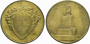 Gilded bronze medal 1913. Inauguration of ... 