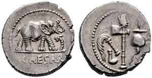 C. Iulius Caesar. Denarius April-August 49, ... 