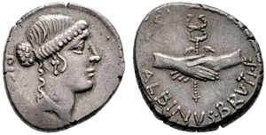 D. Iunius Brutus Albinus. Denarius 48, Rome. ... 
