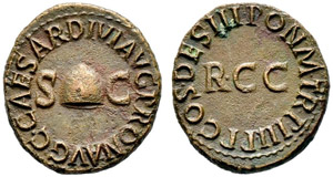 Caligula, 37-41 - Quadrans 40/41, Rome. C ... 