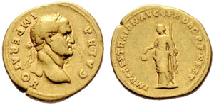 Trajan, restitution issue for Galba - Aureus ... 
