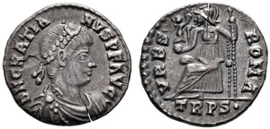 Gratianus 367-383 - Siliqua 367/375, Treveri ... 