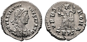Valentinianus II, 375-392 - Siliqua 375/378, ... 