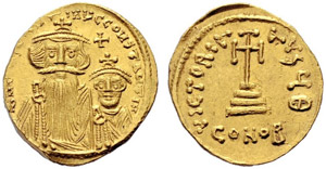 Constans II, 641-668. With Constantinus IV - ... 