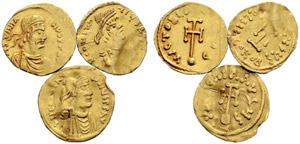 LOTS - Constans II. Tremissis. Justinian II. ... 