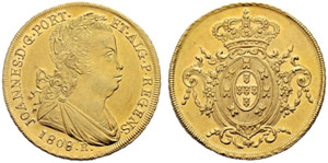 João VI. 1799-1822 - 6400 Reis 1808, Rio. ... 
