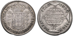 João VI. 1799-1822 - 960 Reis 1810, Bahia. ... 
