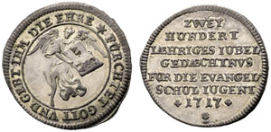 Augsburg, Stadt - Silbermedaille 1717. 2. ... 