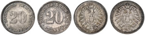 Lots - Diverse Münzen. Kaiserreich. 20 ... 