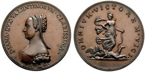 Henri II. 1547-1559. Bronzemedaille o. J. ... 