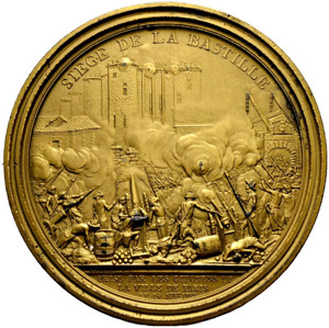 Louis XVI. 1774-1792. Bronzemedaille 1789. ... 