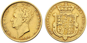 George IV. 1820-1830. Sovereign 1827. 7.81 ... 