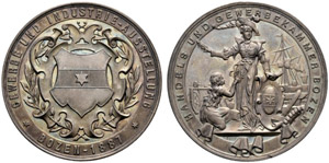 Bozen - Silbermedaille 1887. Preismedaille ... 