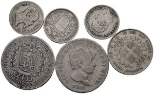 Savoyen / Sardinien - Lot. Diverse Münzen. ... 