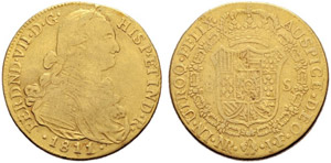 Fernando VII. 1808-1824. 8 Escudos 1811, ... 