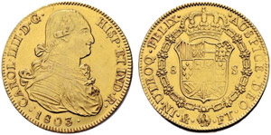 Carlos IV. 1788-1808. 8 Escudos 1803, ... 