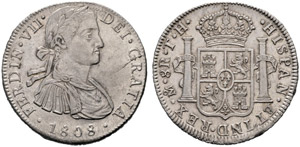 Fernando VII. 1808-1821. 8 Reales 1808, ... 
