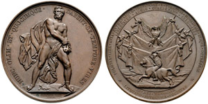 Nikolaus I. 1825-1855. Bronzemedaille 1832. ... 