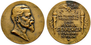 Republik. Bronzemedaille 1924. Auf Henryk ... 