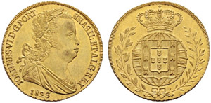 João VI. 1799-1826. Peca 1823, Lissabon. ... 