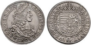 Leopold I. 1657-1705. Taler 1668, Hall. ... 