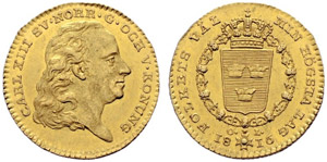 Karl XIII. 1809-1818. Dukat 1816, Stockholm. ... 