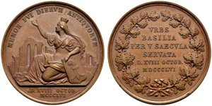 Basel - Stadt - Bronzemedaille 1856. ... 