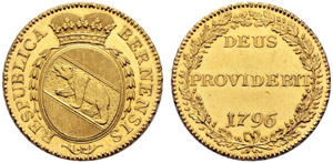 Bern - Doppeldublone 1796. 15.25 g. D.T. ... 