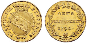 Bern - Dublone 1796. 7.59 g. D.T. 499b. HMZ ... 