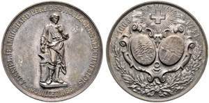 Nidwalden - Silbermedaille 1888. Auf die ... 