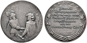 Schaffhausen - Silbermedaille 1901. 400 ... 