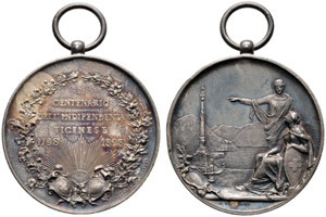 Tessin / Ticino - Silbermedaille 1898. Auf ... 