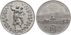 Waadt / Vaud - Vevey - Bronzemedaille 1889 ... 