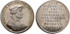 Zürich - Kanton - Silbermedaille 1819. Auf ... 