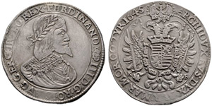 Ferdinand III. 1637-1657. Taler 1645, ... 