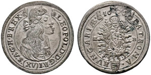 Leopold I. 1657-1705. 15 Kreuzer 1676, ... 