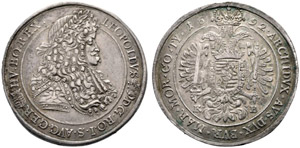 Leopold I. 1657-1705. Taler 1692, Kremnitz. ... 