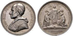 Leone XIII. 1878-1903. Silbermedaille ... 