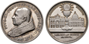 Pio XI. 1922-1939. Silbermedaille 1929, AN ... 