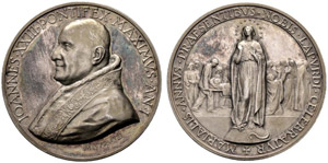 Giovanni XXIII. 1958-1963. Silbermedaille ... 