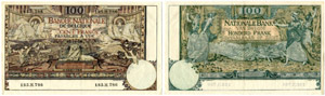 BELGIEN - 100 Francs vom 19.12.1908. Pick ... 