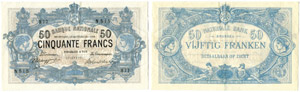 BELGIEN - 50 Francs vom 24.12.1908. Pick ... 