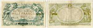 BELGIEN - 1000 Francs vom 20.2.1919. Pick ... 
